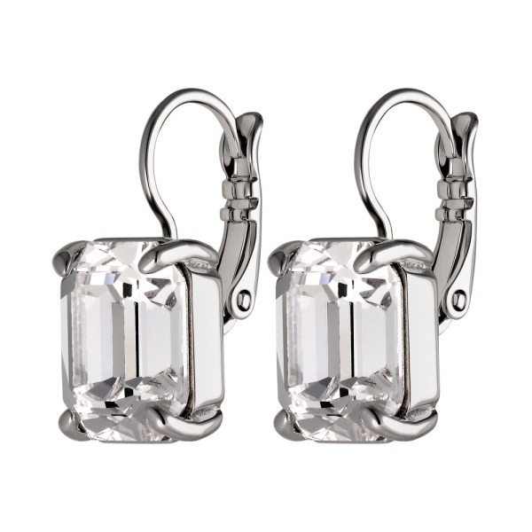 Dyrberg Kern Segin Silver Earrings - Crystal